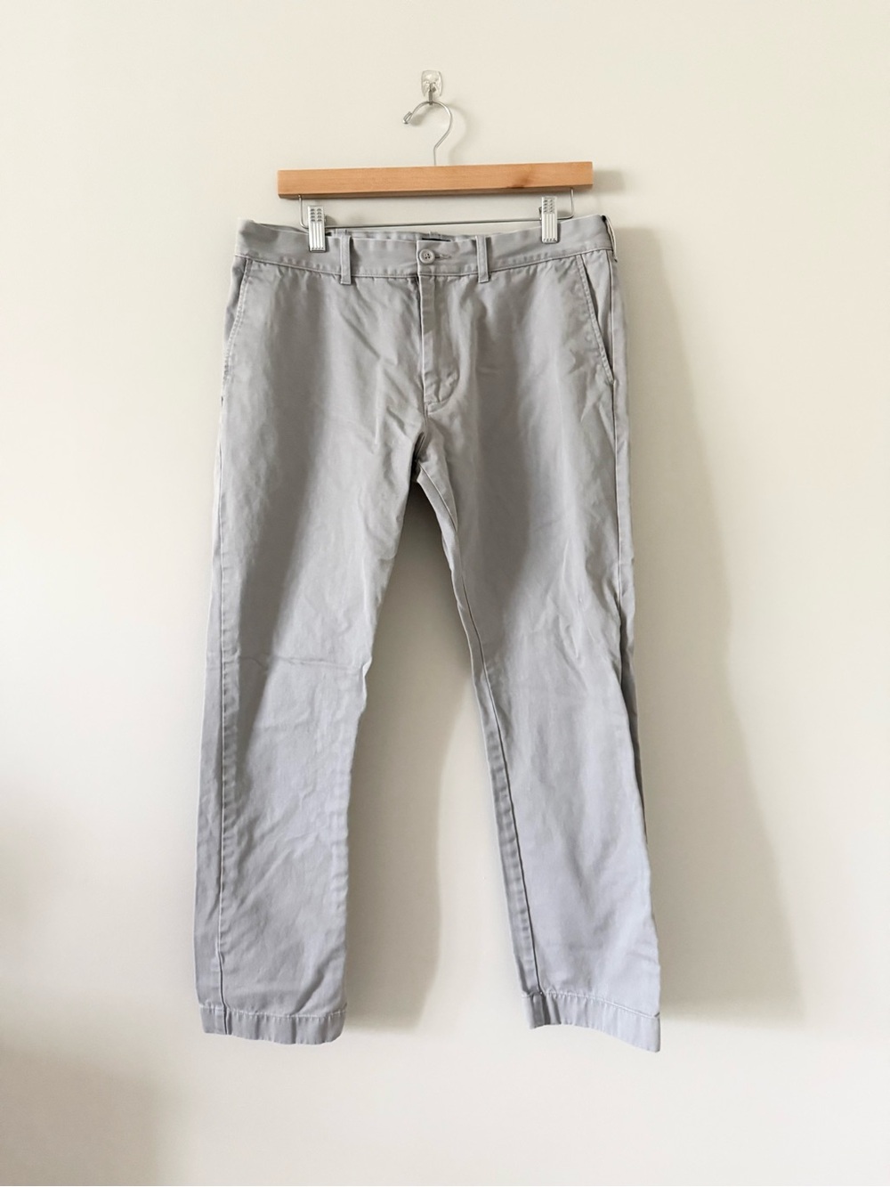 J.Crew Men's The Driggs Chino Pants Gray Size 33x30